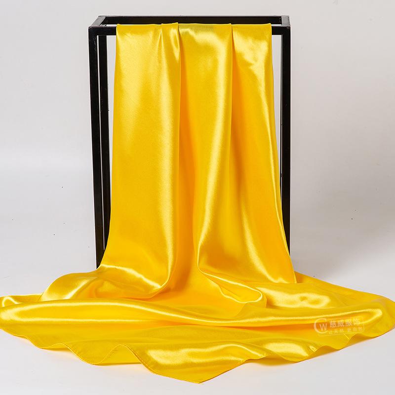 Весна/лето Новый женский шелковый шарф 90 * 90 см Имитация шелкового твила квадратный шарф Модный принт большой квадратный шарф профессиональный шарф