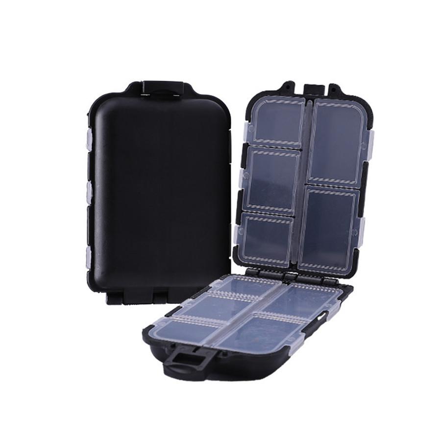 FTK Маленький органайзер для рыболовных снастей, 1 шт., мини-коробка для рыболовных снастей, пластиковый органайзер для рыбалки, контейнеры для хранения рыболовных снастей, коробки для каяков и мушек