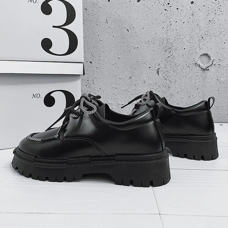 Горячая удобная мужская повседневная обувь 2024 года, модная мужская кожаная обувь, износостойкая противоскользящая мужская обувь на платформе Zapatos De Hombre