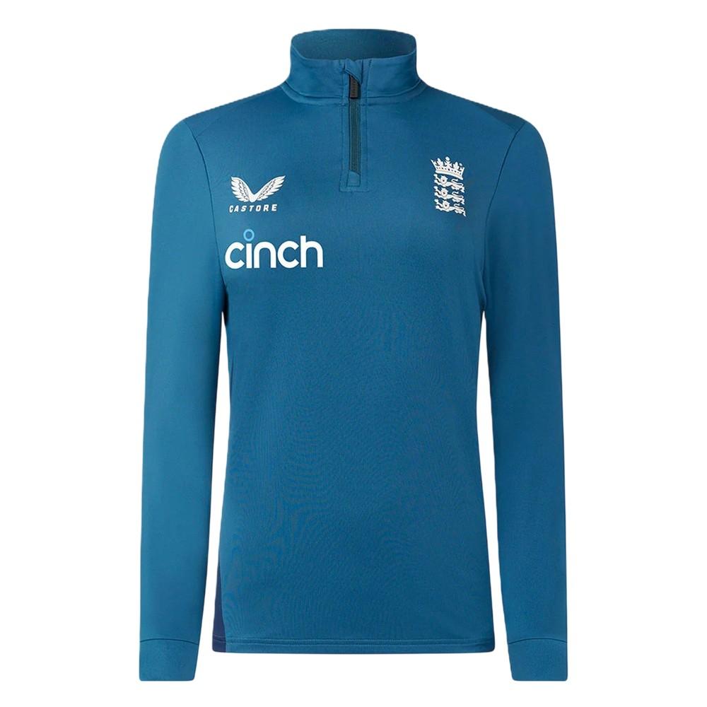 Castore Womens/Ladies England Cricket Quarter Zip Relaxed Fit Training Fleece Top