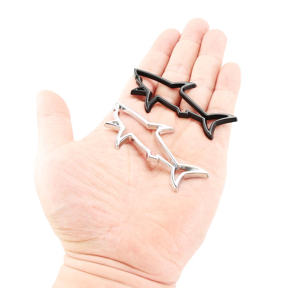 3D металлическая эмблема автомобиля в виде рыбы и акулы, наклейки на боковые крылья для Volkswagen VW Jetta MK5 6 Golf 4 5 6 7 CC Tiguan Passat B5 B6 b7 Polo