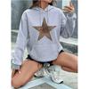Women's Long Sleeve Vintage Pullovers Sweatshirt Regular Gothic Autunm Winter Hooded Streetwear Leopard Print Star Y2k Hoodies