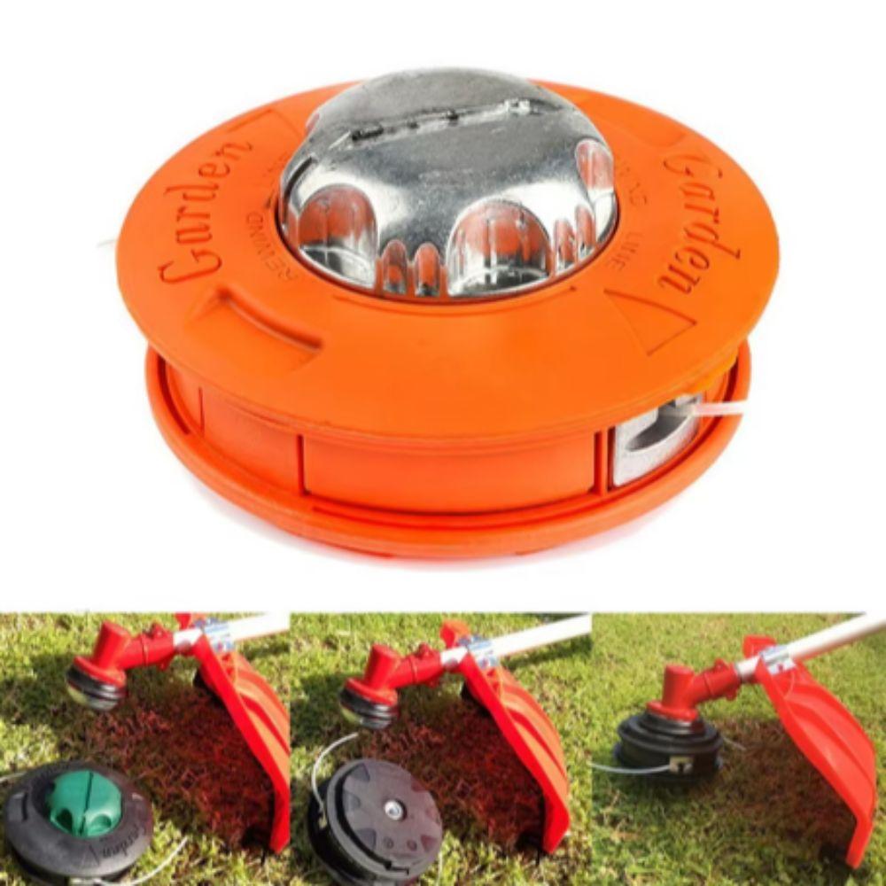 Головка триммера для травы M10, алюминиевая косилка, ударная катушка, прочная головка для газонокосилки, аксессуары для кусторезов