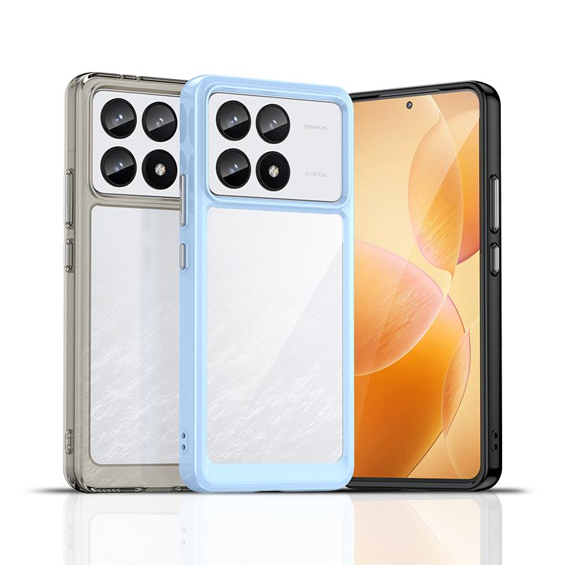 Для Xiaomi POCO F6 Pro Чехол Роскошный Прозрачный Силиконовый Чехол POCO F6 Pro Чехол TPU Защитный Чехол для Телефона POCO F6 Pro Чехол