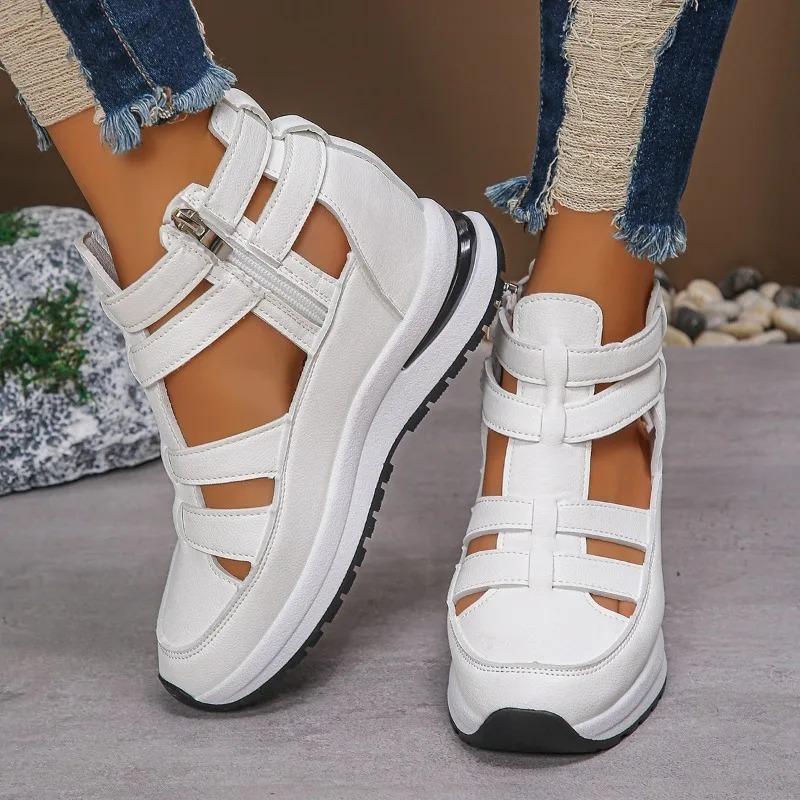 Sandals for Women Fashion Ankle Strappy Casual Beach Sandal Summer New Wedge Heels Sandals for Women Non Slip Platform Sandalias