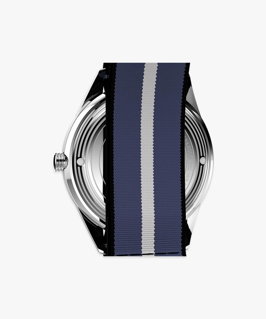 Taimaegseu Merlin Jet Quartz Fabric Strap Wristwatch 39Mm