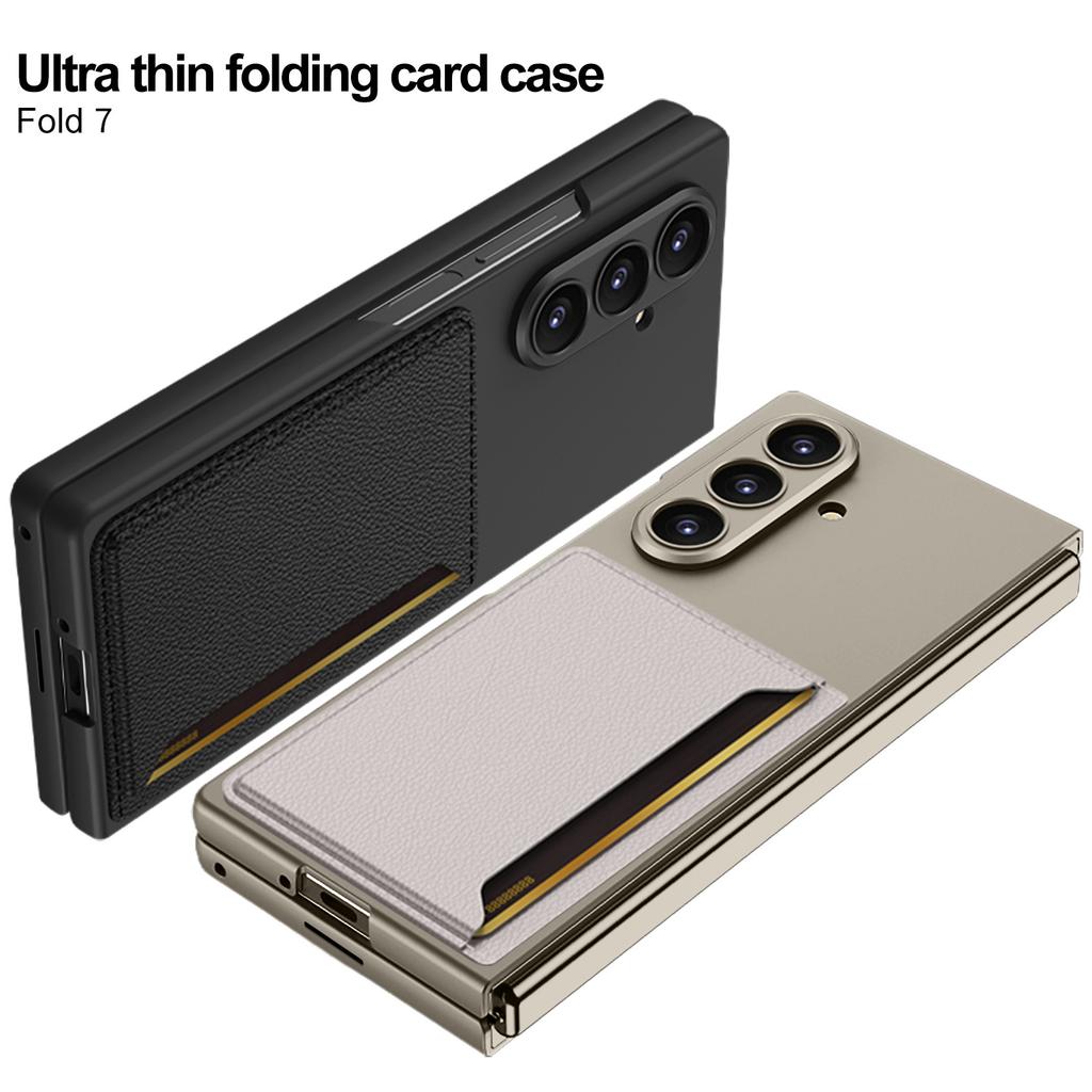 Креативный чехол для телефона Samsung Galaxy Z Fold7 со складным экраном, оснащенный ультратонким чехлом-картхолдером с мелкими отверстиями