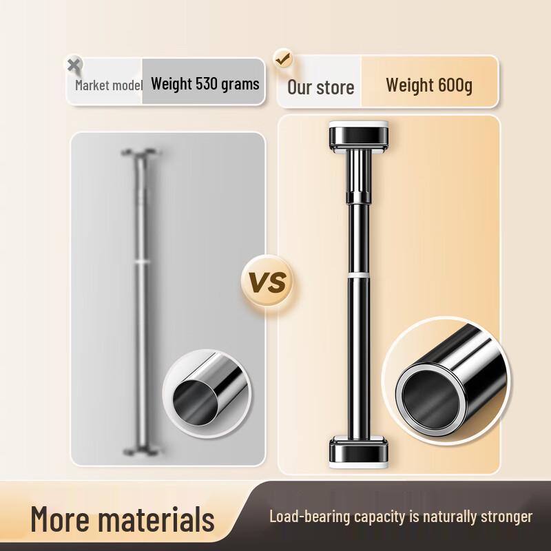 Телескопическая штанга без сверления для сушки и штор