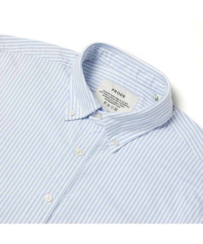 PRODESHIRT [Relax] D-950 Oxford Striped Shirt (Blue)