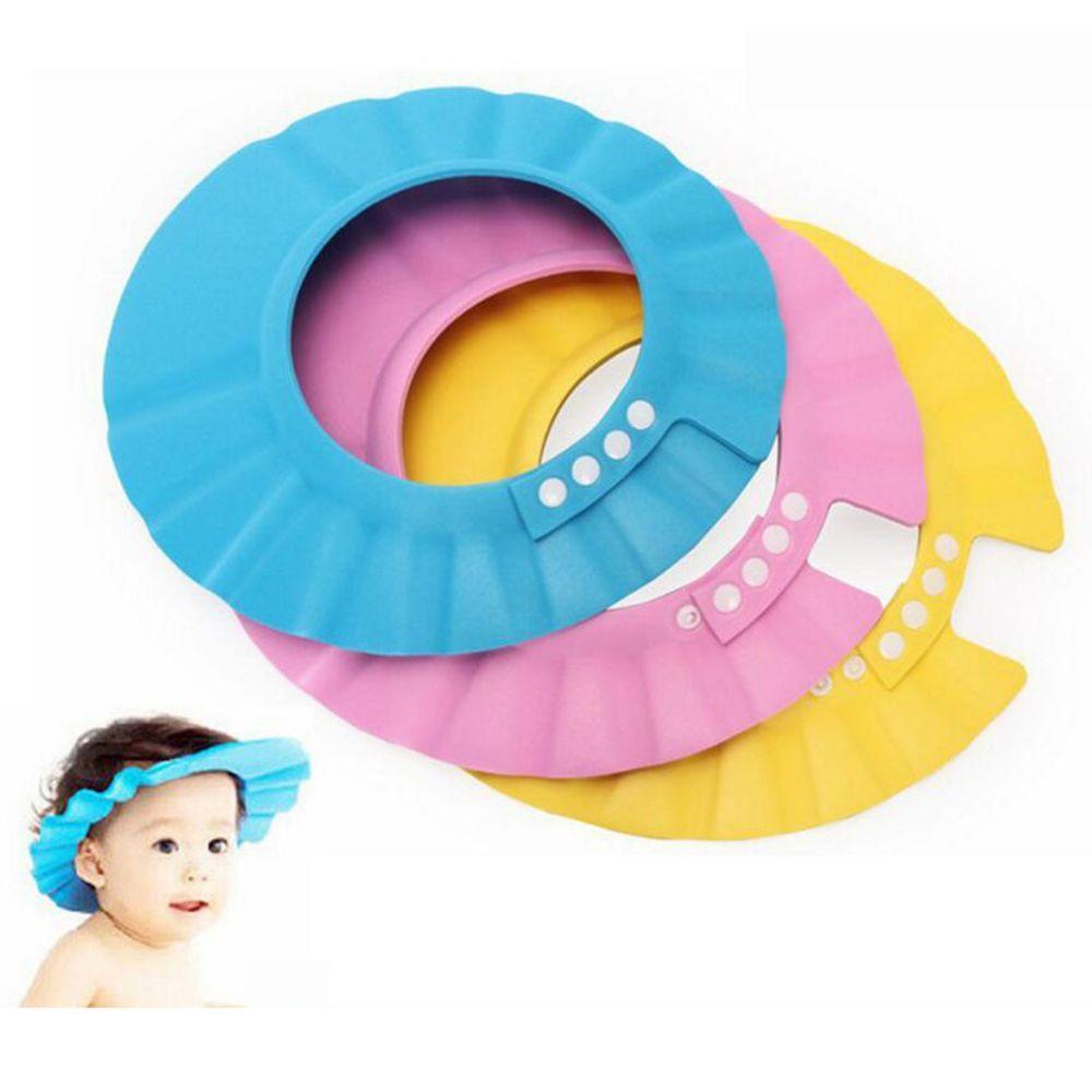 Adjustable Kids Shampoo Soft Hat Shower Cap Wash Hair Shield Bathing