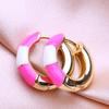 KNIKOO Round Clip Earrings For Women Fashion Earrings Jewerly For Wedding Party Gifts