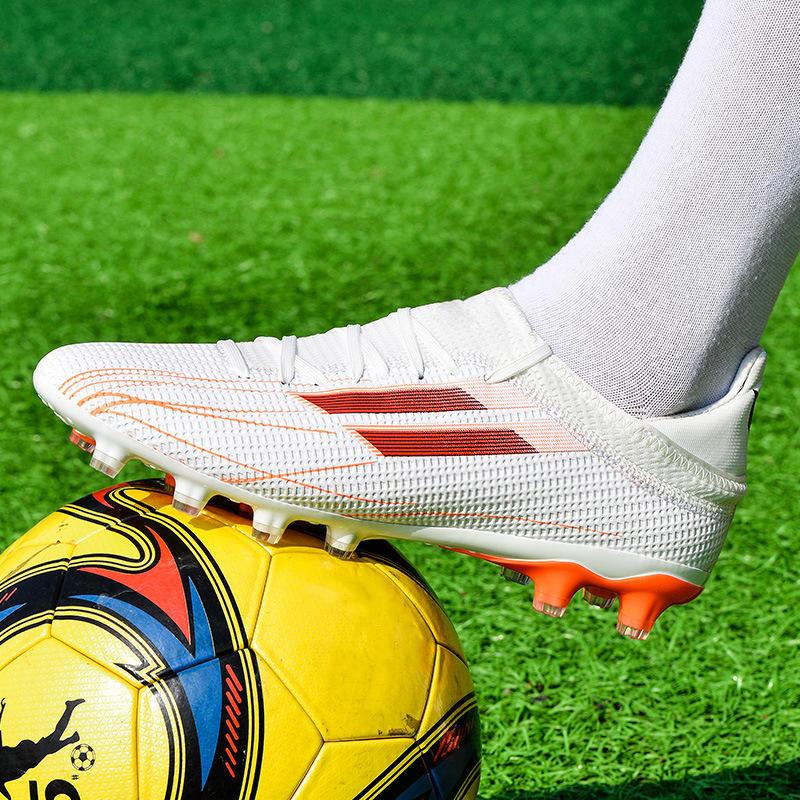 Новые трендовые спортивные тренировочные кроссовки с шипами для мужчин и детей, футбольные бутсы для игры в футбол на траве, футбольные бутсы