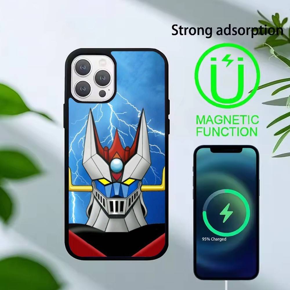 Anime Z-Mazinger Z Phone Case For iPhone 14,16,15,13,17,12,Plus,Pro,Max Magnetic For Magsafe Frosted Cover