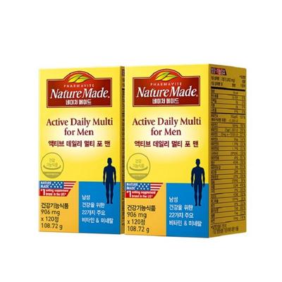 Nature Made Active Daily Multi Набор из 3 видов, 120 таблеток, 1 штука