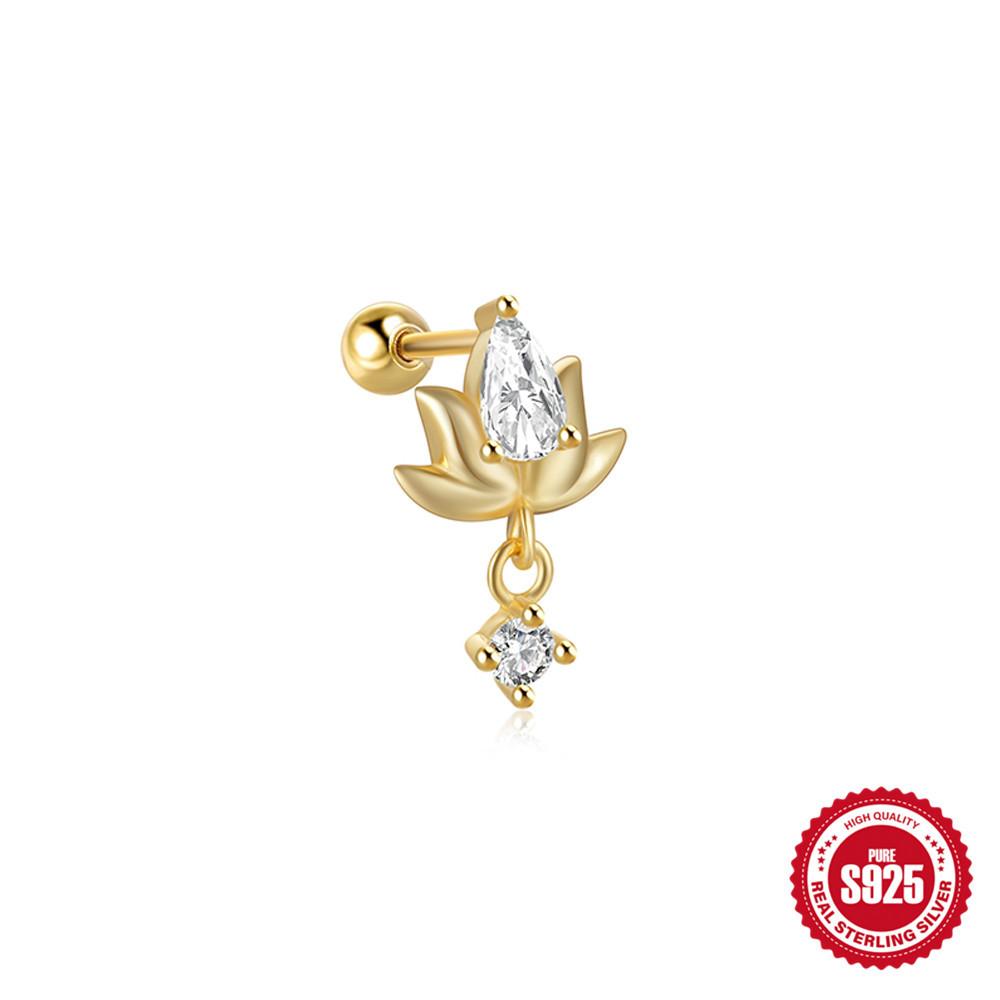 Серьги-пусеты из стерлингового серебра 925 пробы, простые, с горизонтальной цепочкой, бахромой из бриллиантовой нити, для пирсинга козелка уха, маленькие золотые шарики, серьги-пусеты для хряща уха