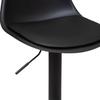 Lot de 2 tabourets bar déco style scandinave "Aiko" Atmosphera - Noir