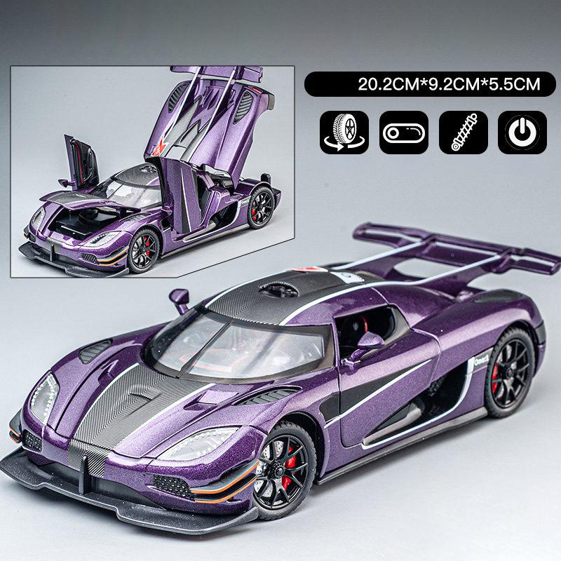 1:24 KNSG Jesko Absolut ONE 1 Gemera GT Суперкар Сплав Металл Литье под давлением Модель Автомобиля Домашний Декор Настольный Дисплей Украшение День Рождения