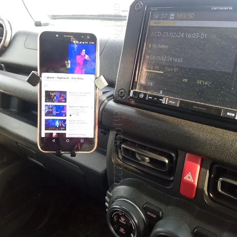 For Suzuki Jimny -2025 Car Bracket Gravity Mobile Phone Holder Car Mounts Fit All Mobile Phone