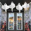 Hanging Ghost Decoration Halloween Outdoor Flying White Cloth Ghost with Bendable Skeleton Hands for Front Porch Yard Tree Decor