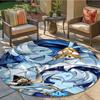 Cookie Run Kingdom Round Area Rug,Carpet Rug for Living Room Bedroom Sofa Playroom Decor,Non-slip Floor Mat19