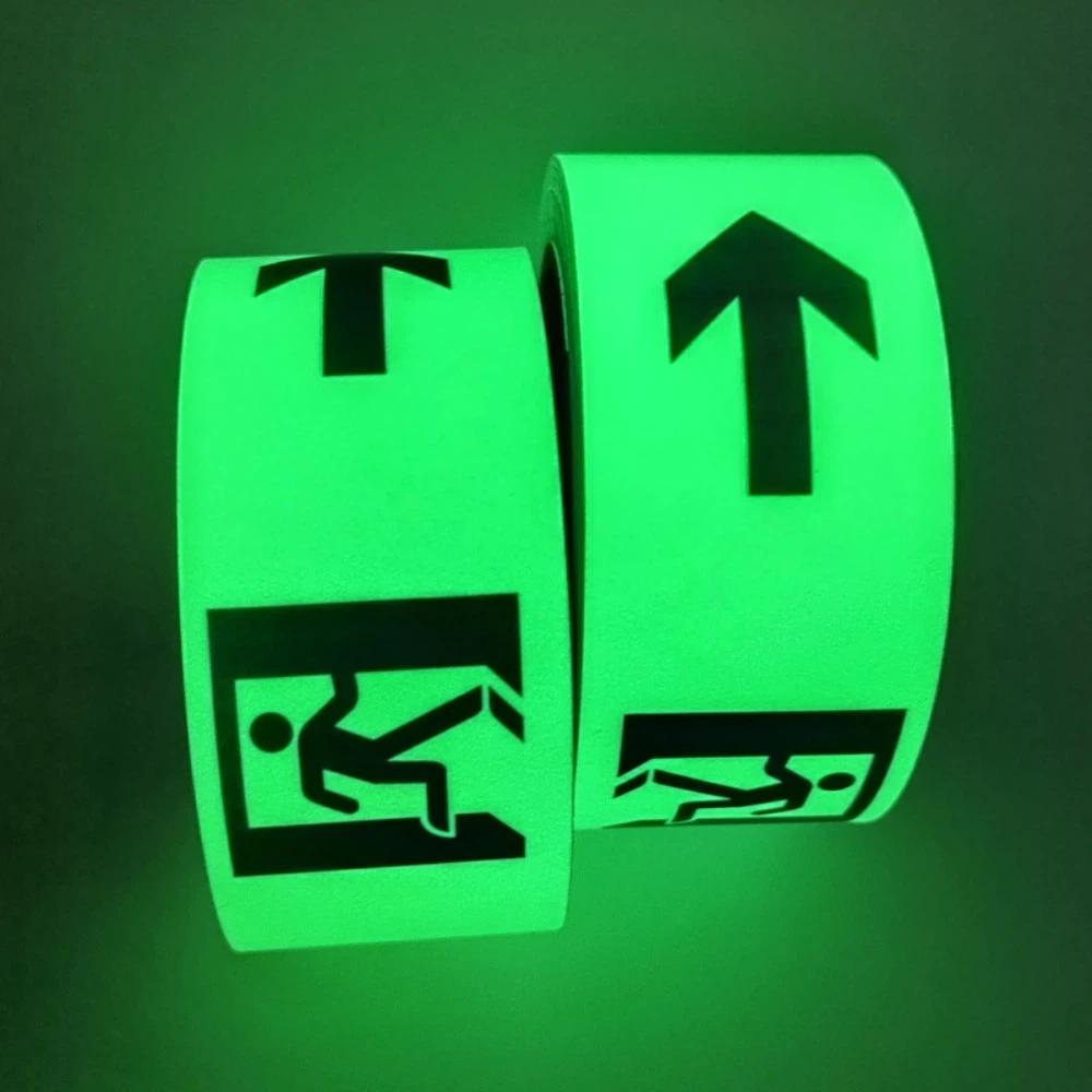 Waterproof Emergency Exit Luminous Tape Glow Ln The Dark Fluorescent Warning Tape Safety Pathways