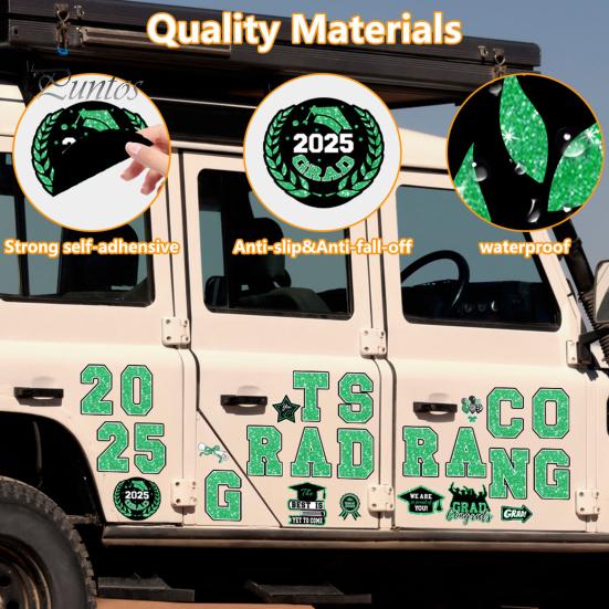 Магниты на автомобиль с надписью «Выпускной 2025» Поздравляем выпускников Магнитные наклейки Тематические магниты для декора гаражных ворот Холодильник