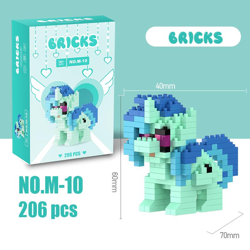 My Little Pony Строительные Блоки Лего Девочки из Эквестрии Фигурка Твайлайт Спаркл Строительные Блоки Мультяшный Персонаж Игрушки Для Детей