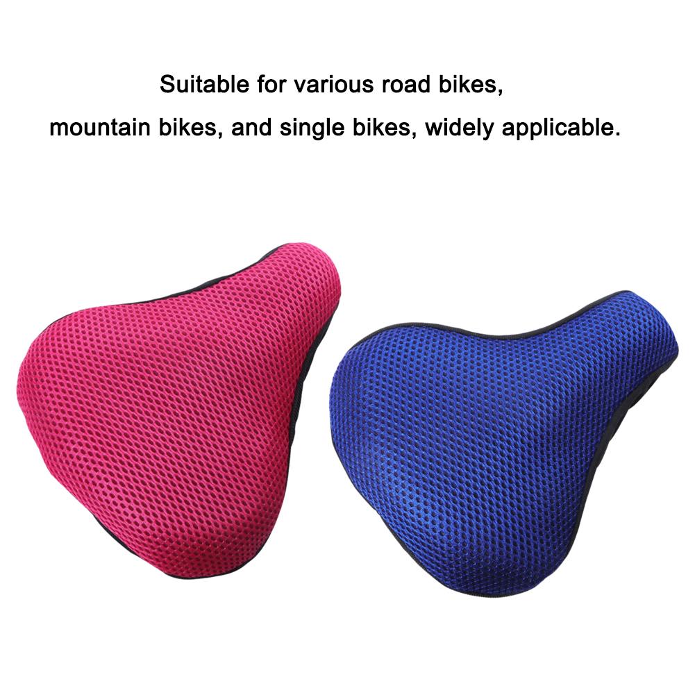 Bicycle Saddle 3D Soft Bike Seat Cover Cycling Silicone Cycling Seat Bike Bicycle Saddle Comfor T1V4