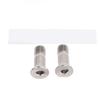 2PCS Cycling Rear Derailleur Screw Ti Alloy Rear Derailleur Pulley Guide Wheel Fixed Bolts for