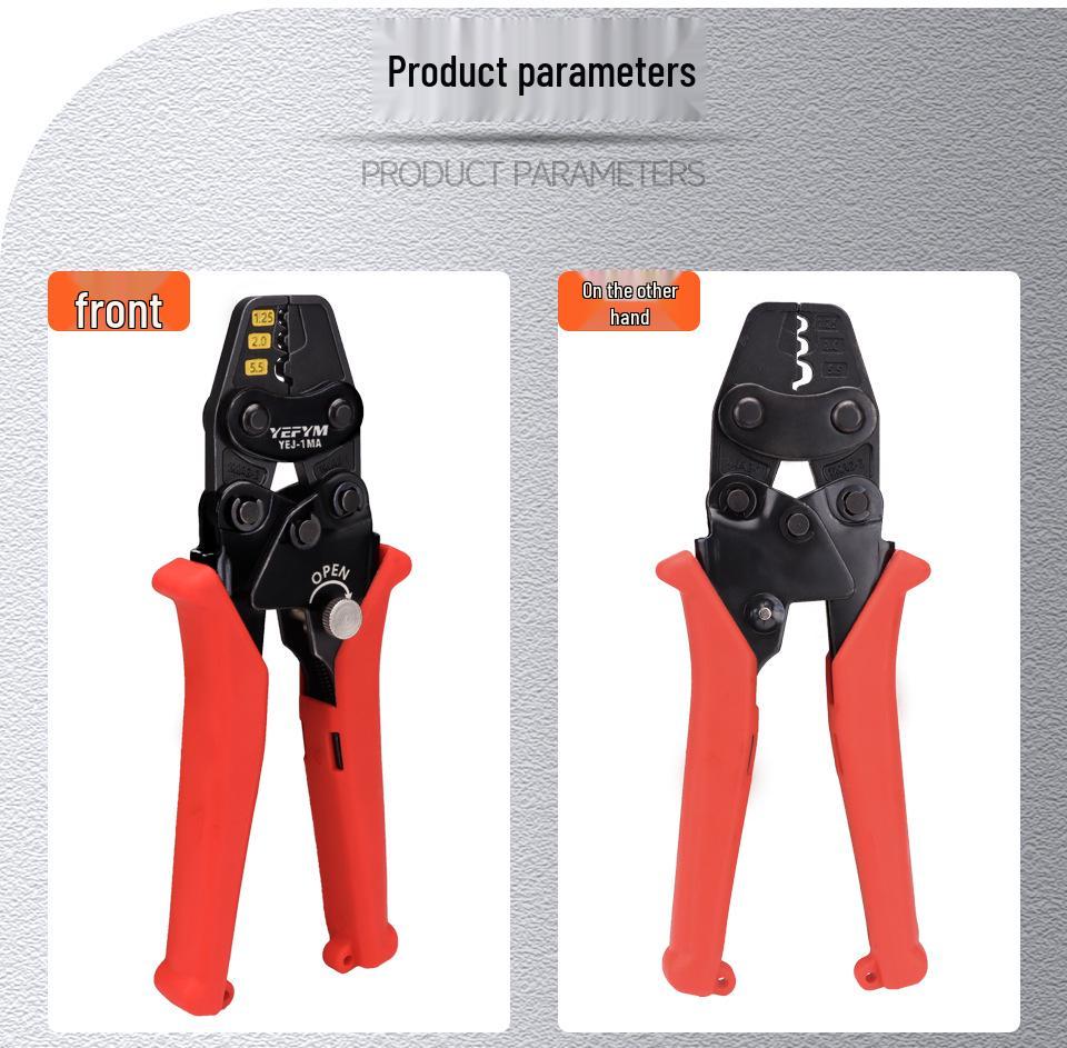 YEJ-1MA Multifunctional Ratchet Crimping Pliers for Pre-Insulated and Bare Terminals