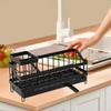 Держатель для губки, щетка, стойка для сушки, черная раковина, органайзер для кухни в ванной комнате