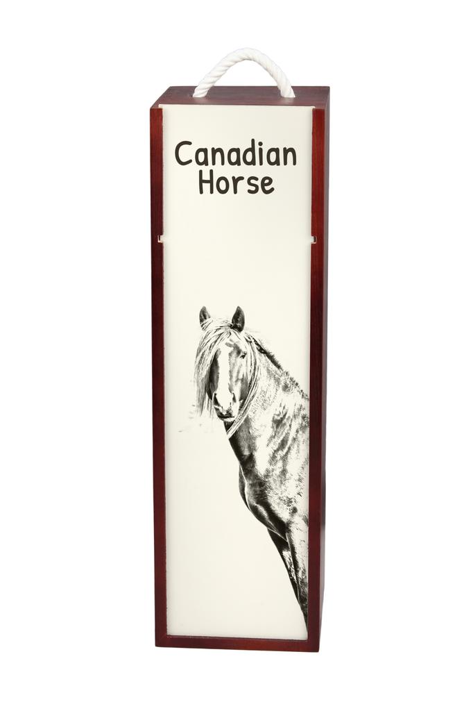 Canadian Horse – Wine box with a horse, alcohol box with graphics | Art-Dog