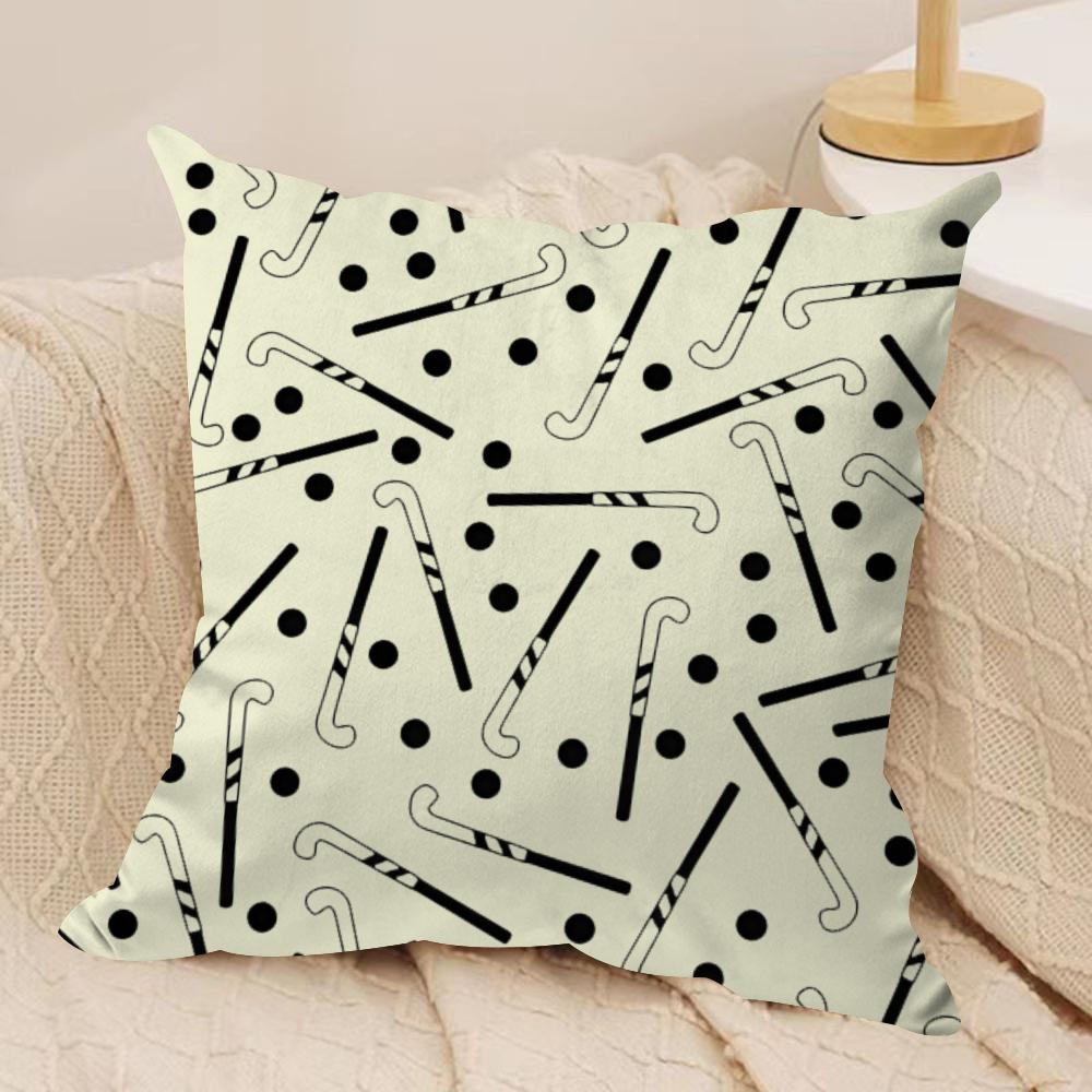 Retro Golf Cushion Cover Soft Plush Fabric DoubleSided Printed Cushion Covers for All Seasons Modern HomeDecor Gift