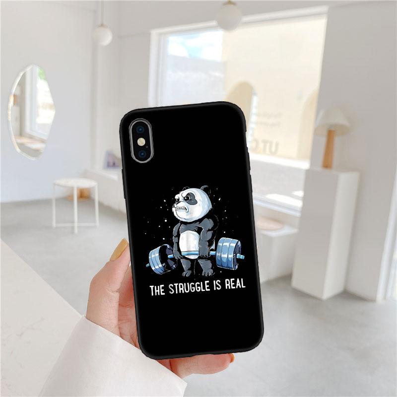 PP16 Мультяшный чехол-панда для Samsung Galaxy A11 A12 A13 A15 A52S A53 A55 A56 A70 A71 A72 A73 F06 F16 F56 S10 Plus S10e