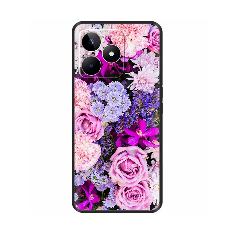 Чехол для OPPO Realme C53 Милый Мультяшный Чехол для Телефона Для Realme C53 C 53 Чехол Мягкий Силикон ТПУ Задние Чехлы Для Realme C53 Fundas