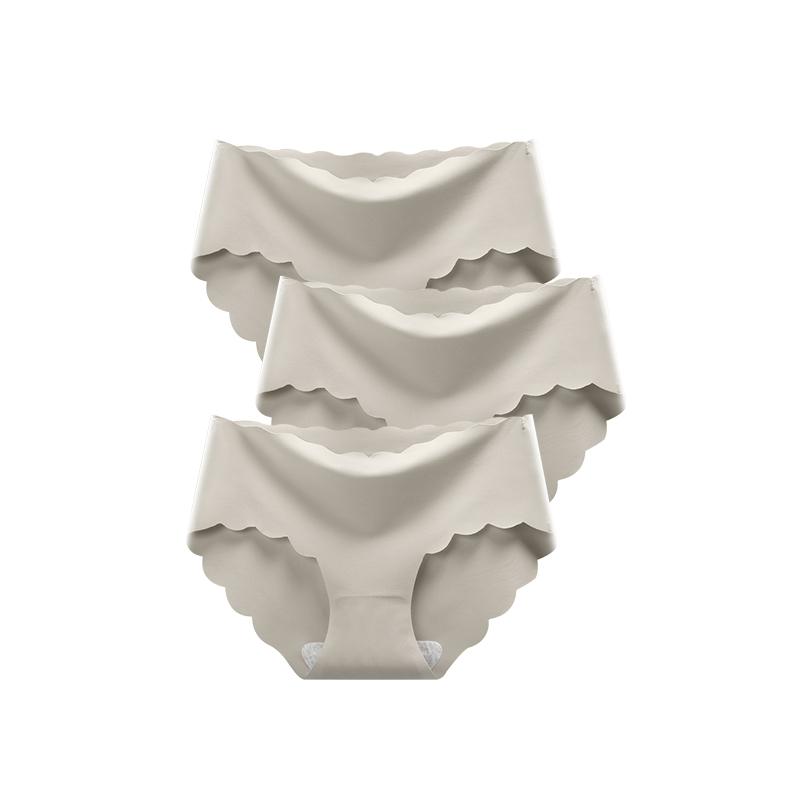 Women's Seamless Panties Sexy Lingerie Underwear 3Pcs/Set For Female Shorts Women Briefs Underpanties Panty Plus Size Pink M-2XL