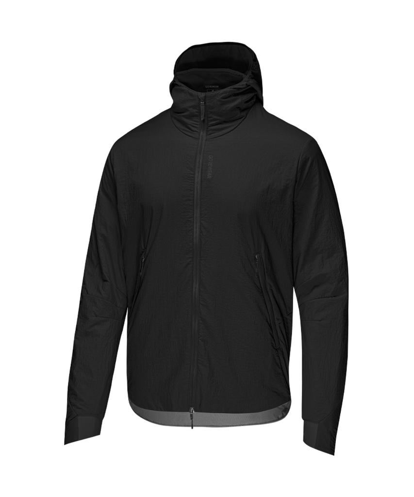 Gorewear Concurve Windstopper Epe Insulated Hooded Jacket - Black (Men'S) Windproof And Thermal Outerwear