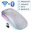Wireless Mouse Bluetooth Mouse Wireless Computer Mouse Rgb Rechargeable Ergonomic Led Backlit Mause Silent Mice For Laptop Pc