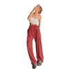 Ladies Summer Loose Pants Straight High Waist Casual Fashion Wide Leg Pants