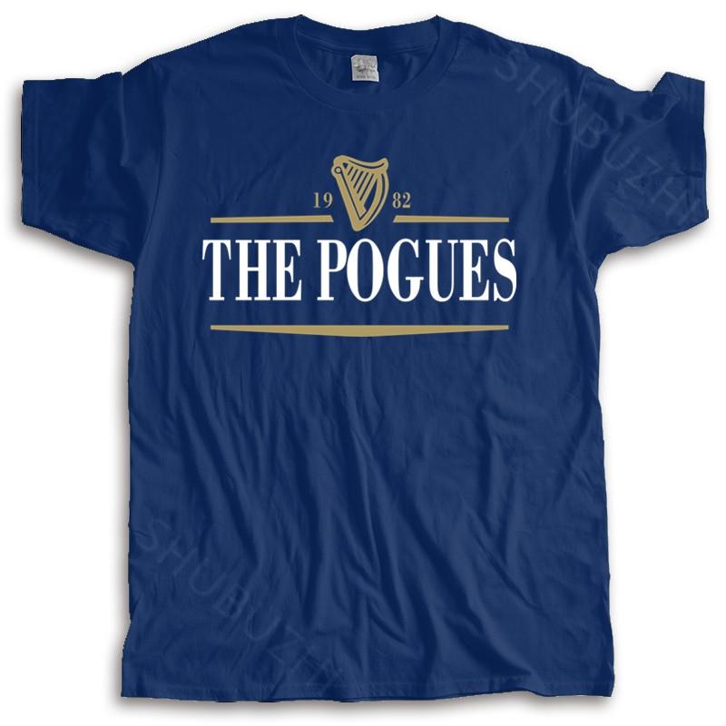 Мужская футболка с круглым вырезом, модная брендовая футболка, черная, новая, футболка The Pogues, ирландский панк-рок, анархия, мужская брендовая футболка, большие размеры
