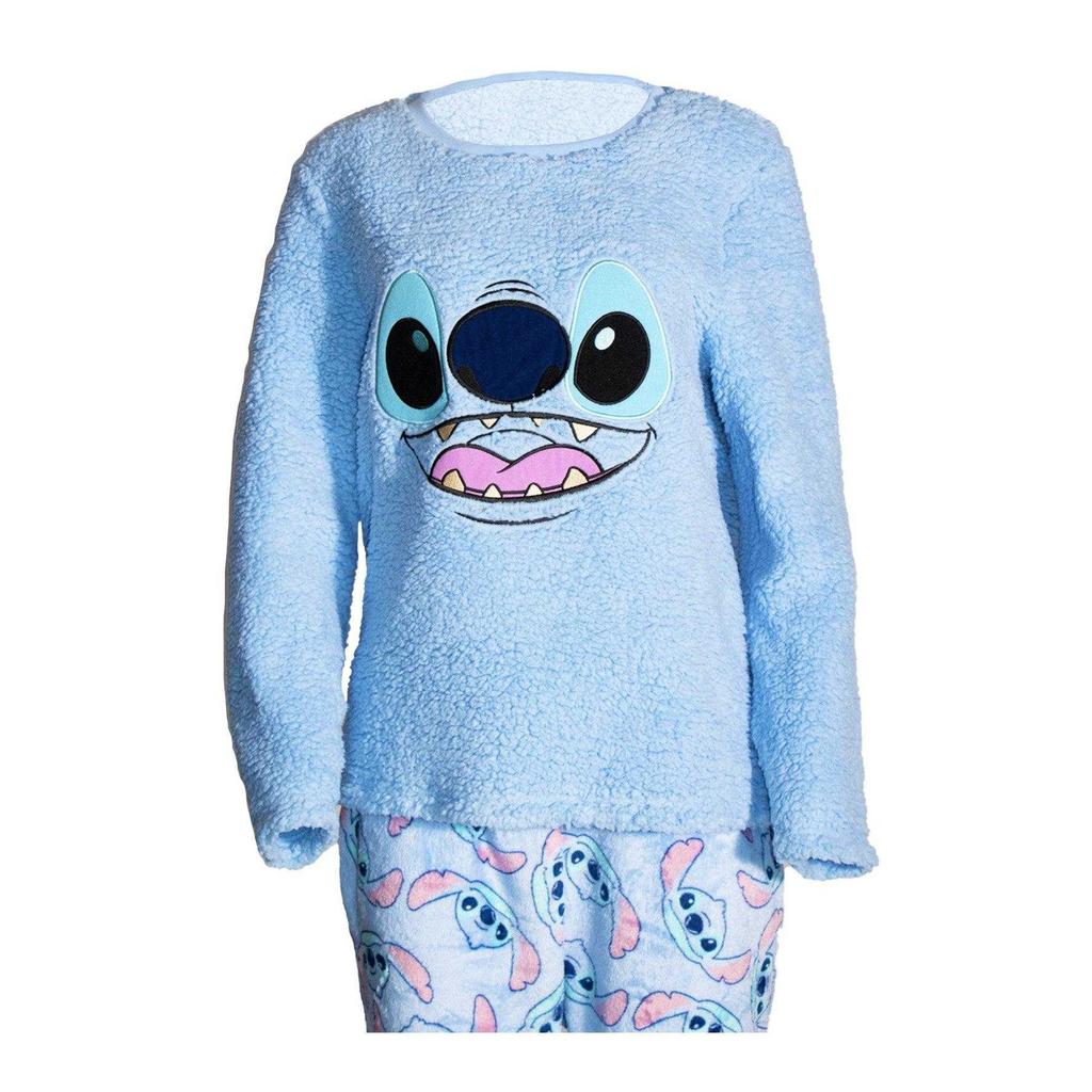 Lilo & Stitch Womens/Ladies Fleece Long Pyjama Set