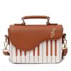 Multicolor Crossbody & Shoulder Bag: Trendy Printed Piano Pattern Handbag for Women