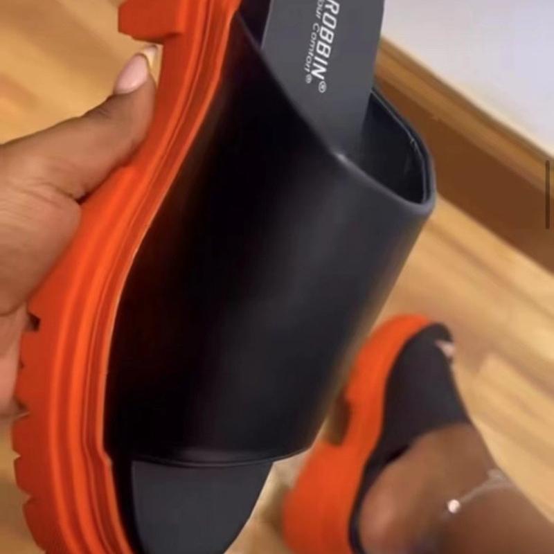 Модные летние высококачественные классические женские шлепанцы 2025 года, брендовая платформа, однотонные пляжные шлепанцы, Zapatos Mujer 2025 тренд