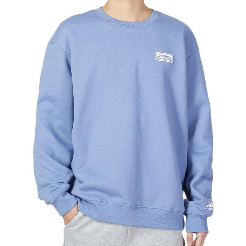 New Balance Logo Lifestyle Sweatshirt Asia Sizing 'Blue' Unisex 5CC44613-LBL