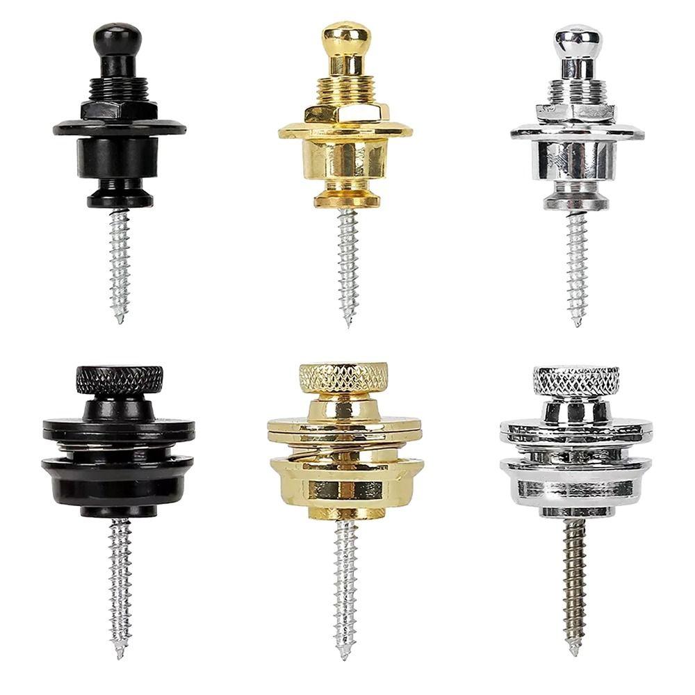 1Pcs Security Locking Guitar Strap Lock Locking End Stud for Acoustic Bass Guitar