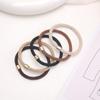 5Pcs High Elasticity Maillard Headband Hair Ring Head Rope Headwear For Girl Sweet Rubber Band Hair Accessories
