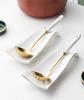Nordic Gold white Нержавеющая сталь Ложка Палочки для еды Держатель Керамическая ложка Дуршлаг Кухонная утварь Бытовая посуда Держатель