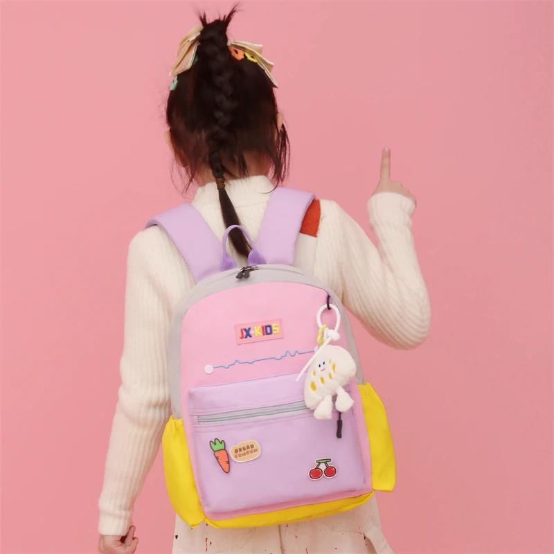 Мягкая задняя молния школьные сумки для женщин удобные для переноски нейлоновые снижение нагрузки детская сумка высокое качество мода