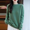 Women's Cashmere Sweater Qinghe Cashmere 30% Cashmere 70% Wool Autumn and Winter Pullover Warm and Fashionable