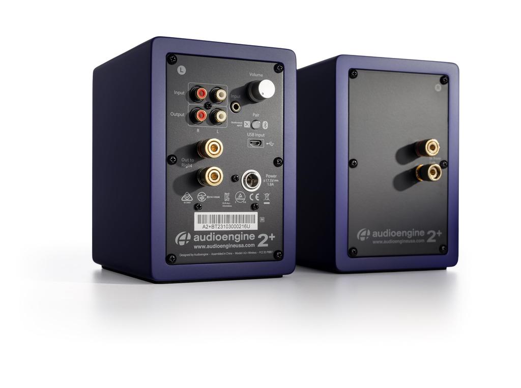 Беспроводной активный динамик l Bluetooth aptX 24-битный ЦАП-усилитель []совместимый с Audioengine A2+/встроенный (Матовый синий)